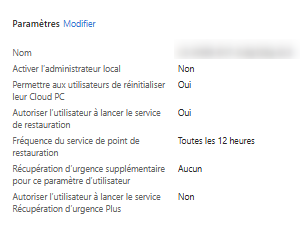 Cloud PC Settings