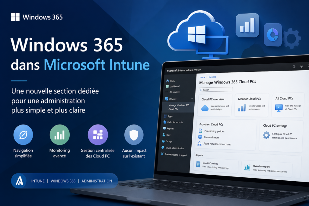 🖥️ Windows 365 dans Intune : une navigation enfin simplifiée