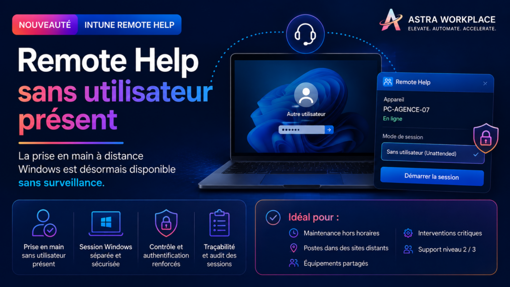 Remote Help : la prise en main Windows sans utilisateur est désormais disponible